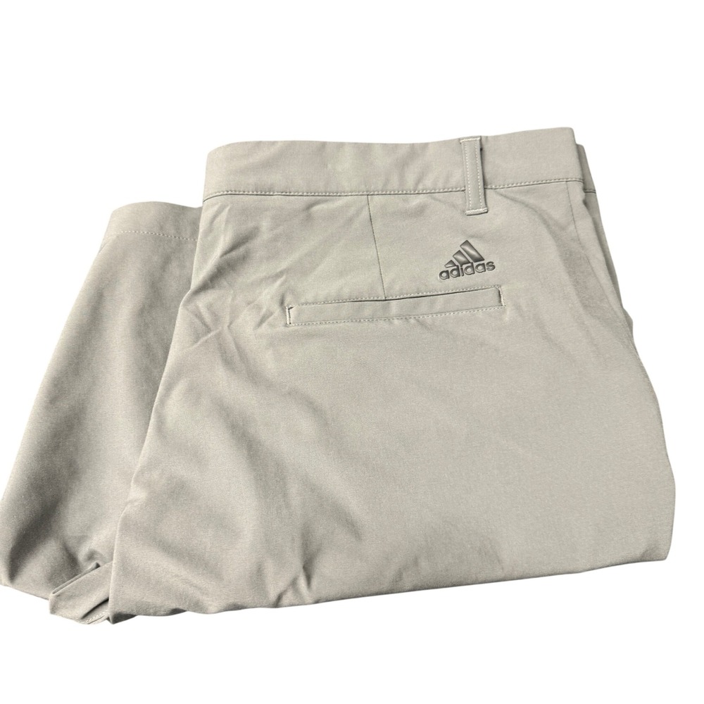 adidas‎ Golf Shorts PINEHURST Mens 38 (39x10 ACTUAL) Gray Stripe Ultimate 365